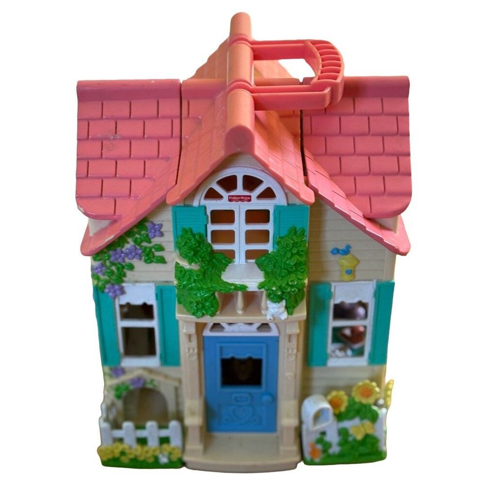 Vintage Fisher-Price Loving Family Sweet Streets Country Cottage Doll House 2000